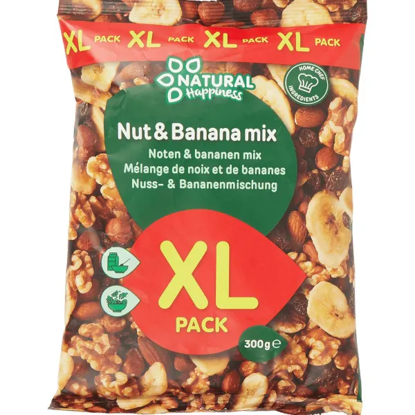 Bifi Noten & Snacks^Natural Happiness Noten & Bananen Mix