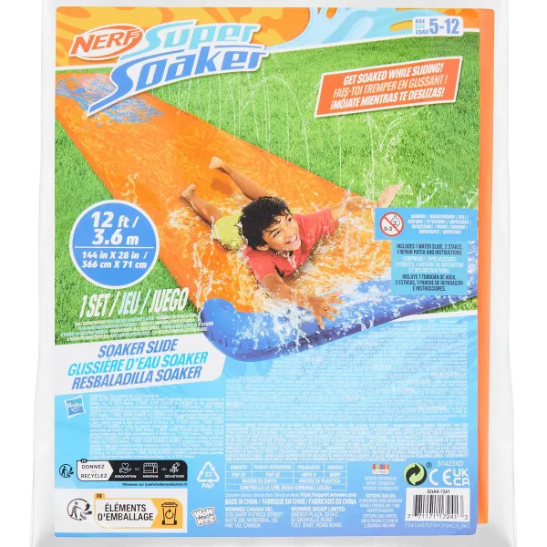 Nerf Buitenspeelgoed^Waterglijbaan Met Watersproeiers