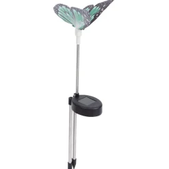 Merk Tuindecoratie^Vlinder Tuinsteker Met Solarverlichting